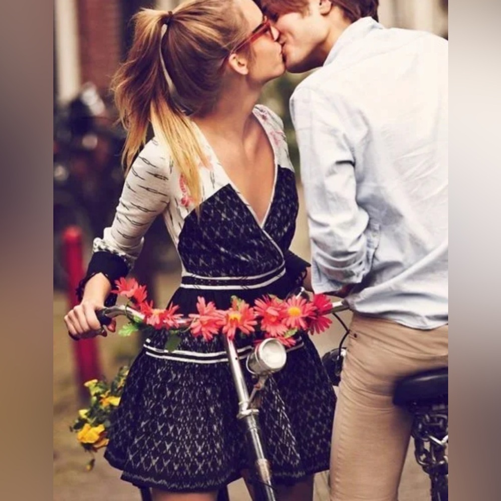 Free People New Romantics size 0 Could You Be Loved Fit and Flare Mini Dress 0 - Picture 2 of 12
